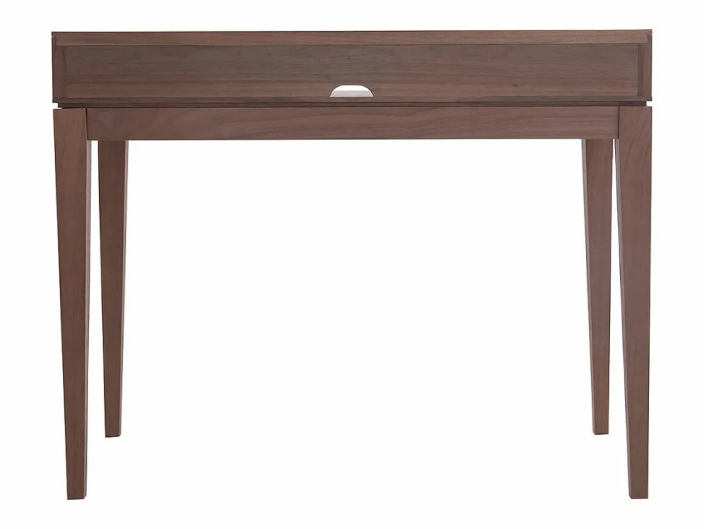 Miliboo Escritorio moderno con almacenaje madera nogal SEKRET Marru00f3n Sale