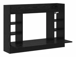 Clicnbuy Escritorio Montado en la Pared Roble 105 x 48 x 75 cm Negro