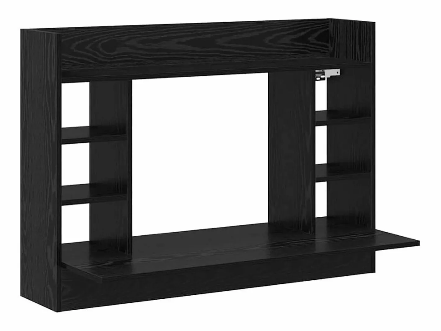Clicnbuy Escritorio Montado en la Pared Roble 105 x 48 x 75 cm Negro