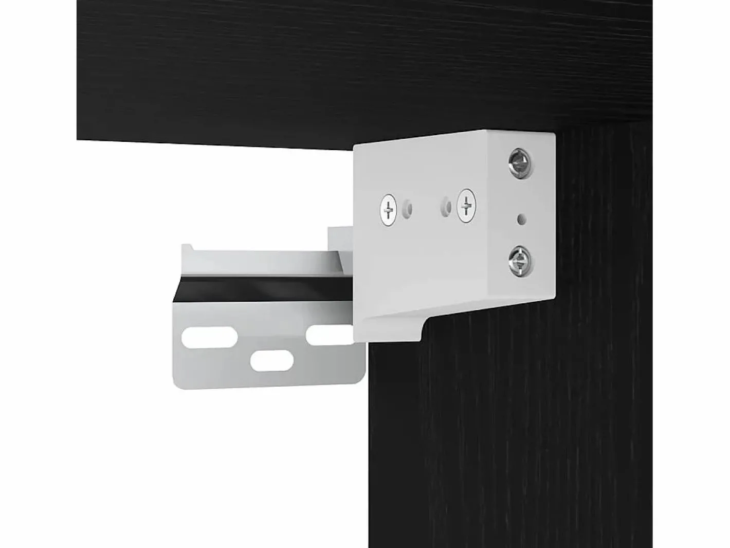 Clicnbuy Escritorio Montado en la Pared Roble 105 x 48 x 75 cm Negro