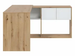 Calicosy Mesa De Ordenador|Escritorio multiposición con biblioteca - L108 cm