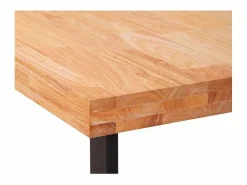 Basic Escritorio Natural diseño nórdico roble Nordish/negro 73x120x60 cm Adec Color natural oscuro Sale