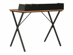Clicnbuy Escritorio y marrón 80x50x84 cm Negro Clearance