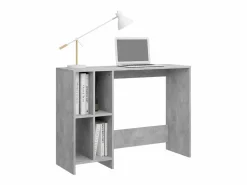 Clicnbuy Mesa De Ordenador|Escritorio notebook contrachapado hormigón 102,5x35x75 cm