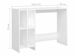 Clicnbuy Mesa De Ordenador|Escritorio notebook madera contrachapada 102,5x35x75 cm
