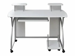 Clicnbuy Escritorio ordenador madera contrachapada 110x52x88,5 cm Blanco Hot