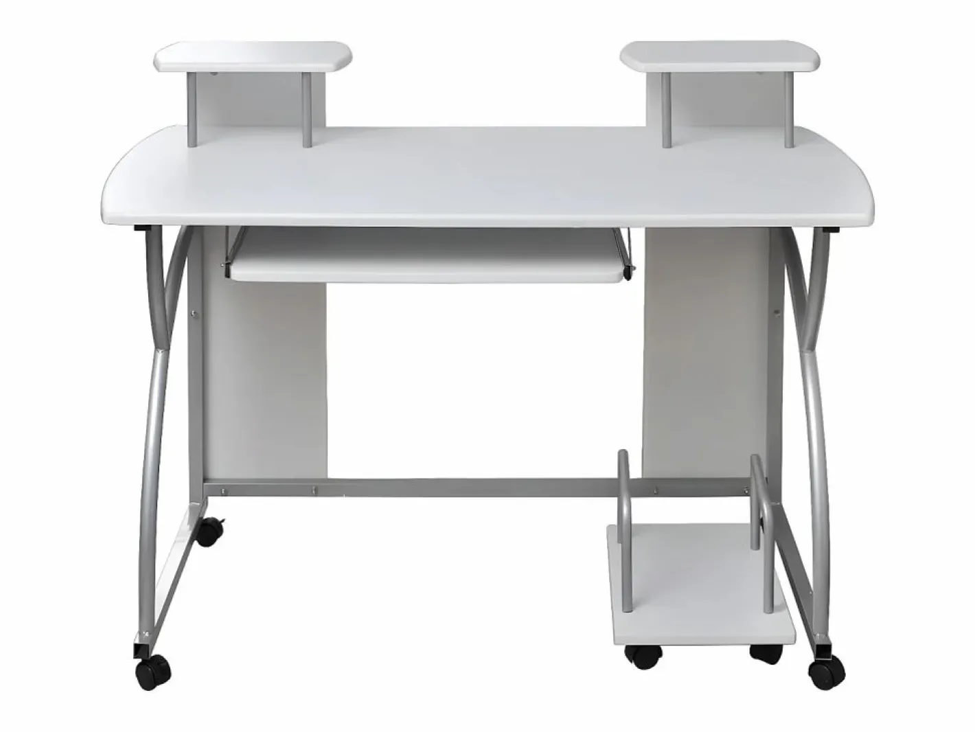 Clicnbuy Escritorio ordenador madera contrachapada 110x52x88,5 cm Blanco Hot