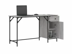 Escritorio ordenador madera ingeniería Sonoma 131x48x75 cm ES592213 Gris Clearance