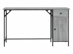 Escritorio ordenador madera ingeniería Sonoma 131x48x75 cm^Clicnbuy Outlet