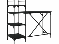 Mesa De Ordenador|Escritorio para ordenador con estantes 120x47x109 cm ES361302