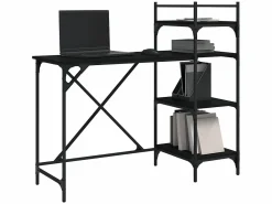 Mesa De Ordenador|Escritorio para ordenador con estantes 120x47x109 cm ES361302