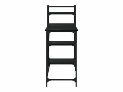 Clicnbuy Escritorio para ordenador con estantes 120x47x109 cm Negro Outlet