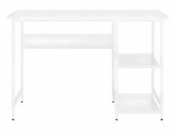 Clicnbuy Escritorio para ordenador de MDF y metal 105x55x72 cm Blanco New