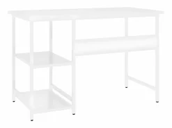 Clicnbuy Escritorio para ordenador de MDF y metal 105x55x72 cm Blanco New