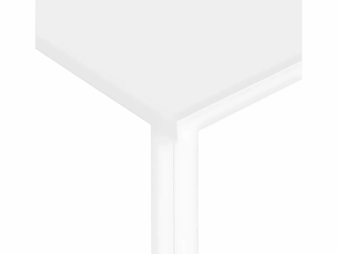Clicnbuy Escritorio para ordenador de MDF y metal 105x55x72 cm Blanco New