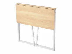Escritorio para Ordenador SucceBuy Plegable 80 cm, Mesa de Oficina para Computadora Plegable para Espacios Pequeños, Estación de Trabajo en Tablero^