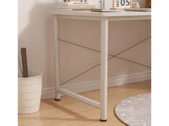 ESCRITORIO PARA ORDENADOR JUVENIL MESA BLANCA MODERNA GRANDE 100 CM Blanco Sale