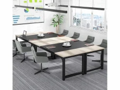 Escritorio para portátil, mesa, mesa de estudio para teletrabajo, puesto de trabajo para oficina, dormitorio, fácil montaje ( vintage/negro, 180 x 80 x 75 cm)^Tribesigns Best