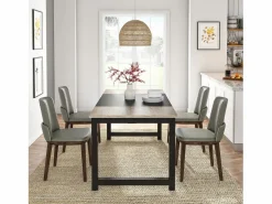 Escritorio para portátil, mesa, mesa de estudio para teletrabajo, puesto de trabajo para oficina, dormitorio, fácil montaje ( vintage/negro, 180 x 80 x 75 cm)^Tribesigns Best