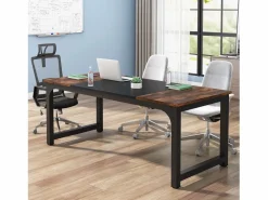 Tribesigns Mesa De Ordenador|Escritorio para portátil, Mesa, Escritorio para teletrabajo, Puesto de trabajo para oficina, 180 x 80 x 75 cm