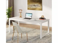 Tribesigns Mesa De Ordenador|Escritorio para portátil, mesa, mesa de estudio para teletrabajo, puesto de trabajo para oficina, dormitorio, fácil montaje (, 160 x 80 x 75 cm)