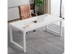 Tribesigns Mesa De Ordenador|Escritorio para portátil, mesa, mesa de estudio para teletrabajo, puesto de trabajo para oficina, dormitorio, fácil montaje (, 160 x 80 x 75 cm)