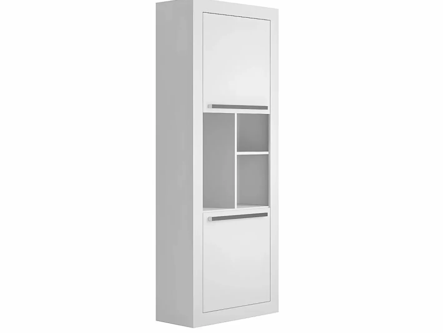 Vente-unique Escritorio rinconera amovible 2 cajones y 2 puertas color . EVAN Blanco Clearance