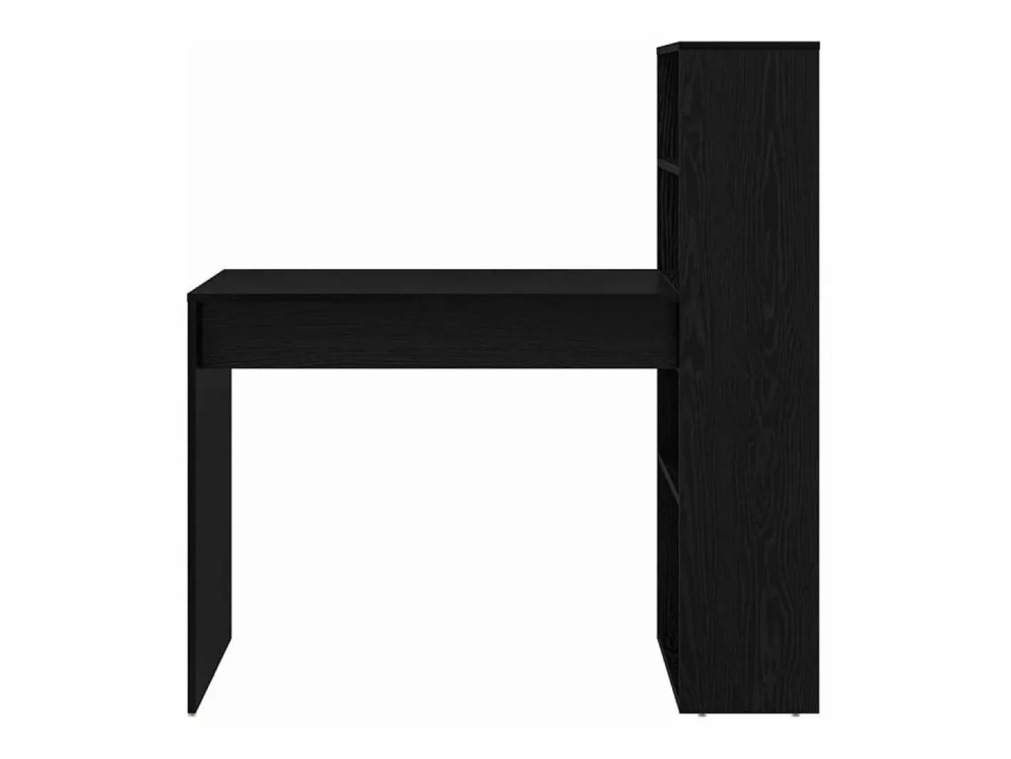 vidaxl Escritorio Roble 113 x 54 x 120 cm Madera de ingeniería Negro Online
