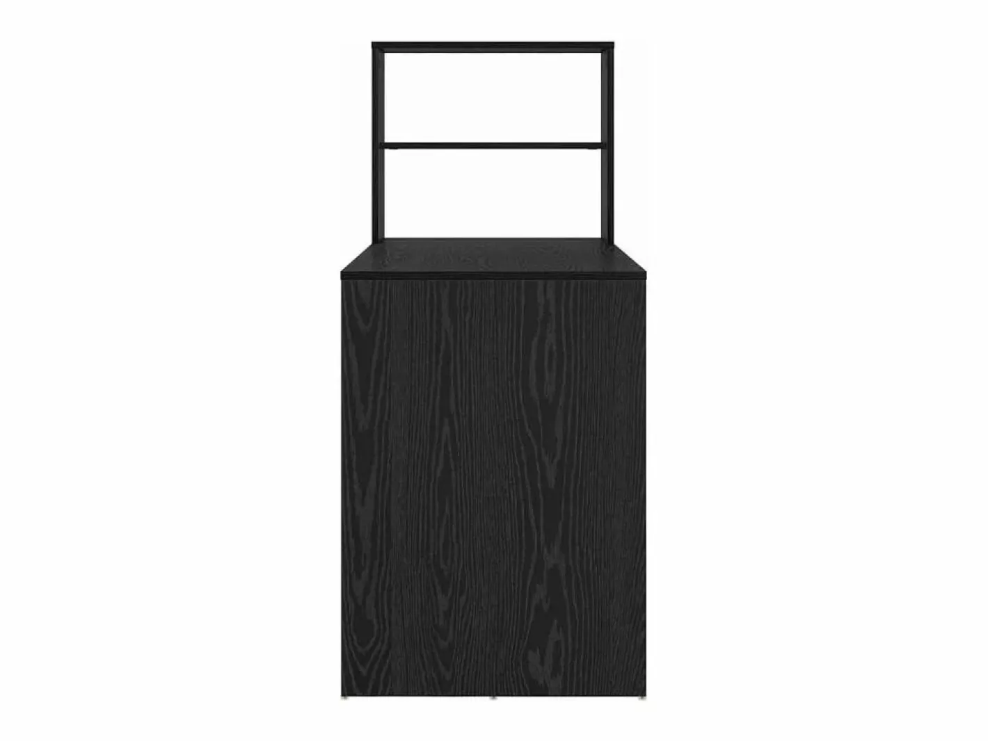 vidaxl Escritorio Roble 113 x 54 x 120 cm Madera de ingeniería Negro Online