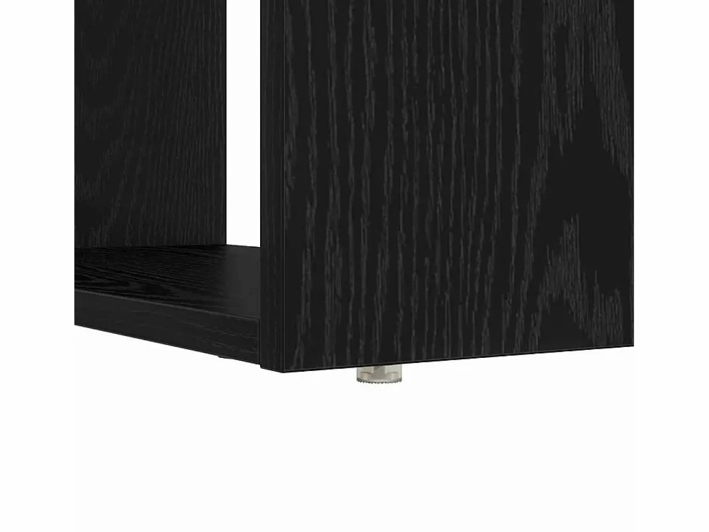 vidaxl Escritorio Roble 113 x 54 x 120 cm Madera de ingeniería Negro Online