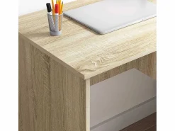 vidaxl Escritorio Roble Sonoma 90 x 49 x 75 cm Madera de ingeniería Marru00f3n New