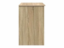 vidaxl Escritorio Roble Sonoma 90 x 49 x 75 cm Madera de ingeniería Marru00f3n New