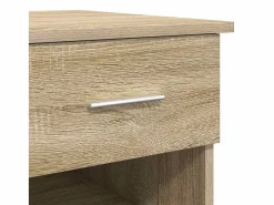 vidaxl Escritorio Roble Sonoma 90 x 49 x 75 cm Madera de ingeniería Marru00f3n New