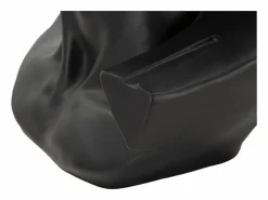 Estatua|Escultura de cabeza antigua negra de 44 x 35,5 x 60 cm