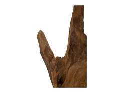 Escultura estilo étnico en madera de teca tallada a mano Taka^ Online