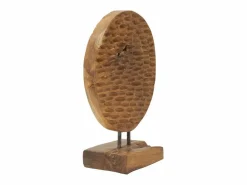 Escultura étnica decorativa de madera de teca hecha a mano Coin^ New