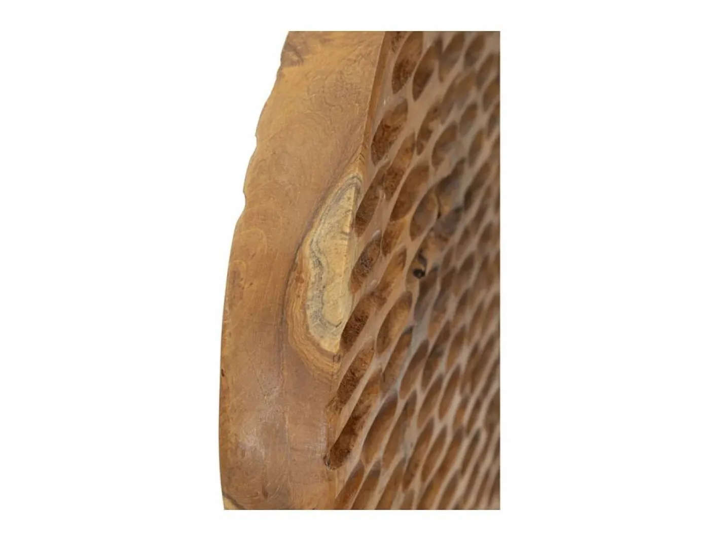 Escultura étnica decorativa de madera de teca hecha a mano Coin^ New