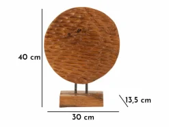 Escultura étnica decorativa de madera de teca hecha a mano Coin^ New