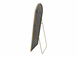Espejo arqueado de cuerpo entero - 53 x 162 cm Espejo de pie arqueado grande de cuerpo entero - Espejo de tocador para sala de estar, Dorado Best