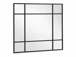 Espejo cuadrado 130x130 estructura metal negra^ Hot