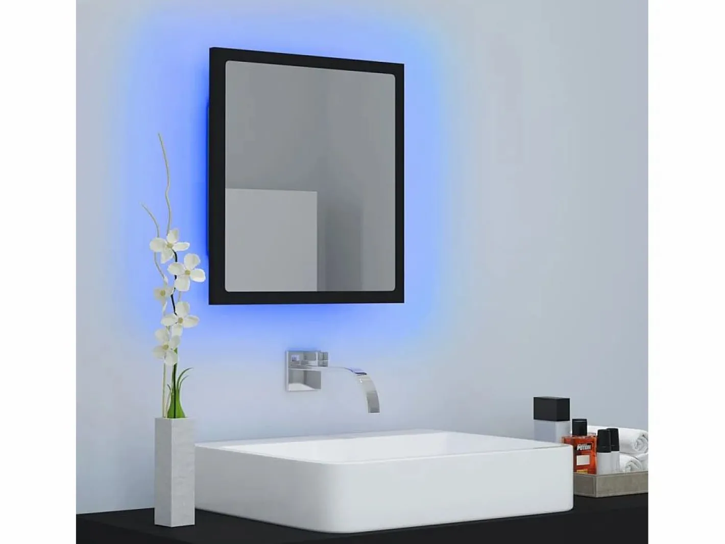 Espejo de baño acrílico brillo 40x8,5x37 cm^vidaxl Sale