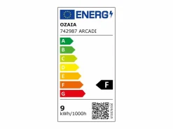 OZAIA Espejo De Pared|Espejo|Espejo de baño con forma de arco antivaho con luces LED, Ancho 50 cm, ARCADI