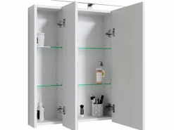 ML-DESIGN Espejo de baño con LED 72,4x72x15 cm Blanco Hot