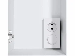 ML-DESIGN Espejo de baño con LED 72,4x72x15 cm Blanco Hot