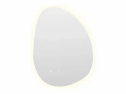 OZAIA Espejo De Pared|Espejo|Espejo de baño iluminado asimétrico anti-vaho - 60 x 80 cm - INACIA