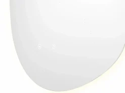 OZAIA Espejo De Pared|Espejo|Espejo de baño iluminado asimétrico anti-vaho - 60 x 80 cm - INACIA