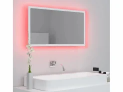 Accesorios De Cuarto De Baño|Espejo De Cuarto De Baño|Espejo de baño LED acrílico 80x8,5x37 cm ES767247