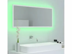 Espejo de baño LED acrílico 100x8,5x37 cm ES254966 Blanco Online