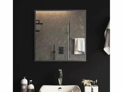 Espejo de baño LED 60x60 cm Transparente Online