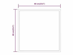 Espejo de baño LED 60x60 cm Transparente Online